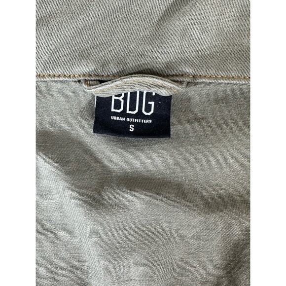 BDG Urban Outfitters Womens Denim Jacket Size Small Olive Green Field Utility - Picture 5 of 10